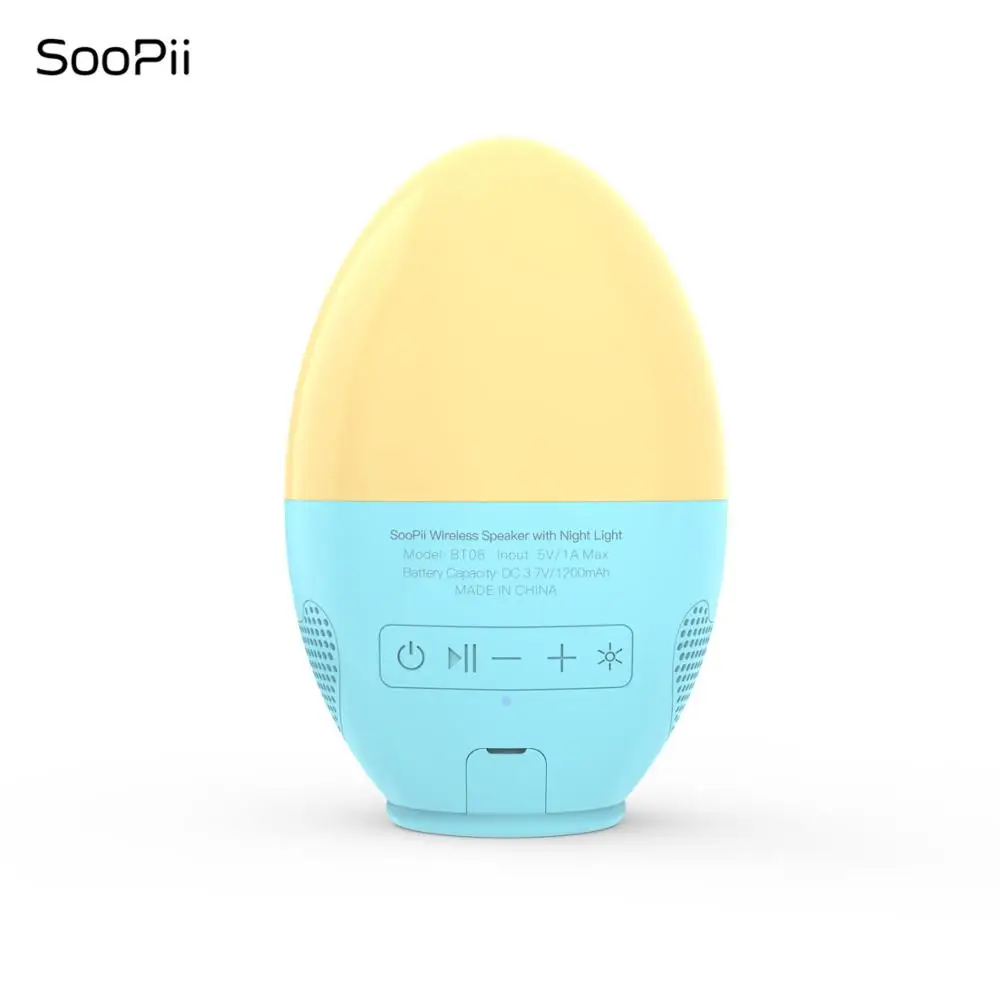 Беспроводной Bluetooth динамик SooPii Egg портативный ночсветильник сенсорное