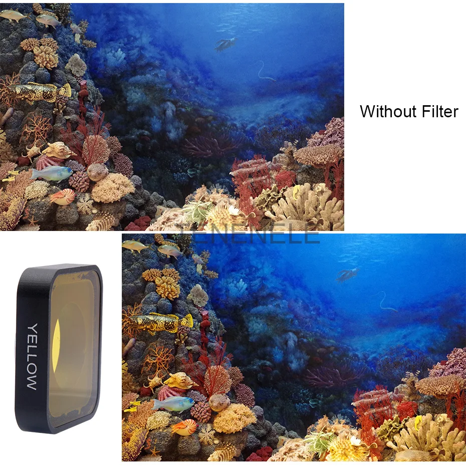 Фильтры для камеры Hero5/Hero6 GoPro Hero 5/5 черный/6/2018 красный желтый