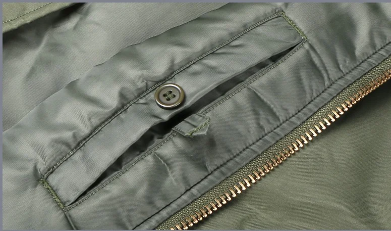 

2021 F/W Men's Jacket Velcro Thickness Men Bomber Jacket Green Black Dropshipping
