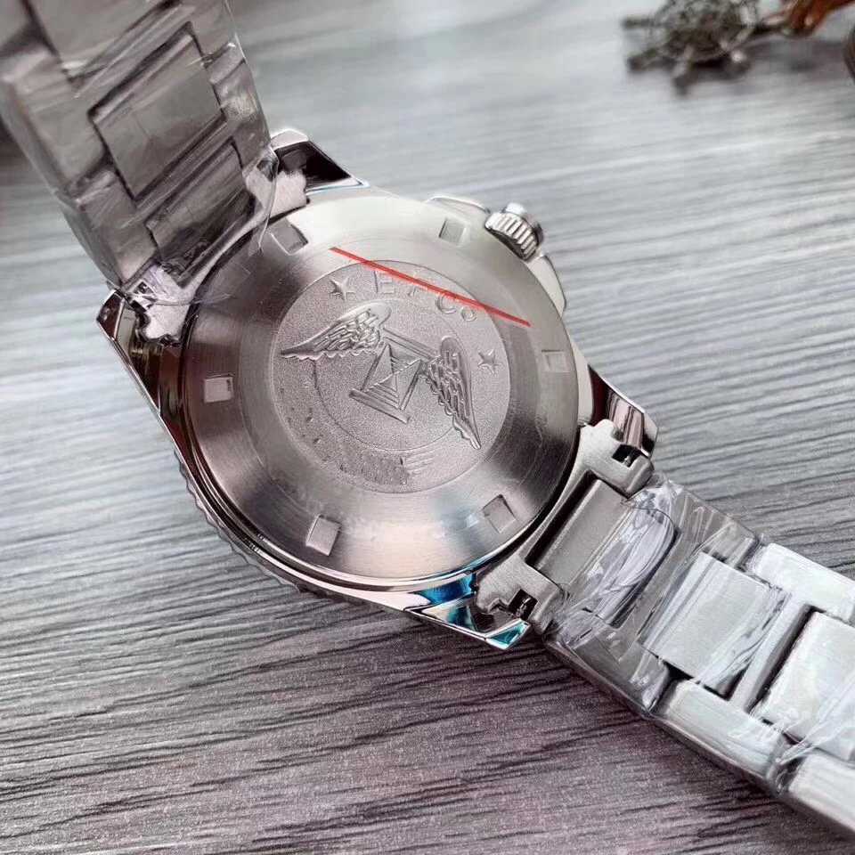 

Classic New Silver Black Blue Automatic Mechanical Men Watch Stainless Steel Sport Watches Sapphire Ceramic Bezel 40mm AAA+