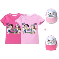 summer boys girls cotton t shirt clothes toddler kids me contro te short sleeve t shirts and cap suit children tee tops clothing
