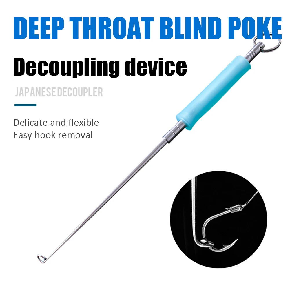 

Stainless Steel Easy Fish Hook Remover Safety Fishing Hook Detacher Rapid Decoupling Device Fishing Tools Equipment Length 13cm