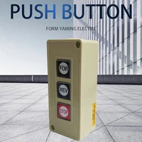 tpb 3 box power push button switch 3 position for barrier gates gate openerscommercial garage door opener power for rev stop
