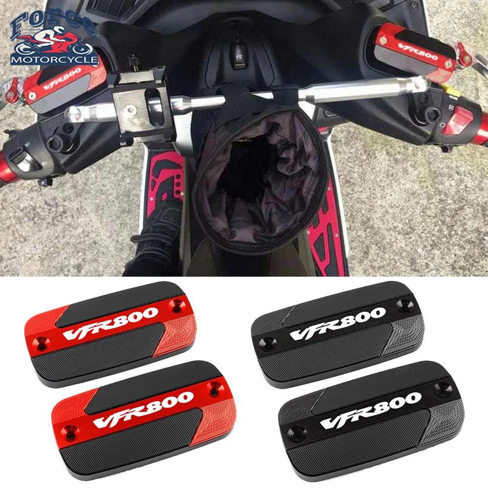 

For Honda VFR800 VFR 800 vfr800 2002-2016 Motorcycle CNC Aluminum Brake Fluid Fuel Reservoir Tank Cap Cover With logo VFR800
