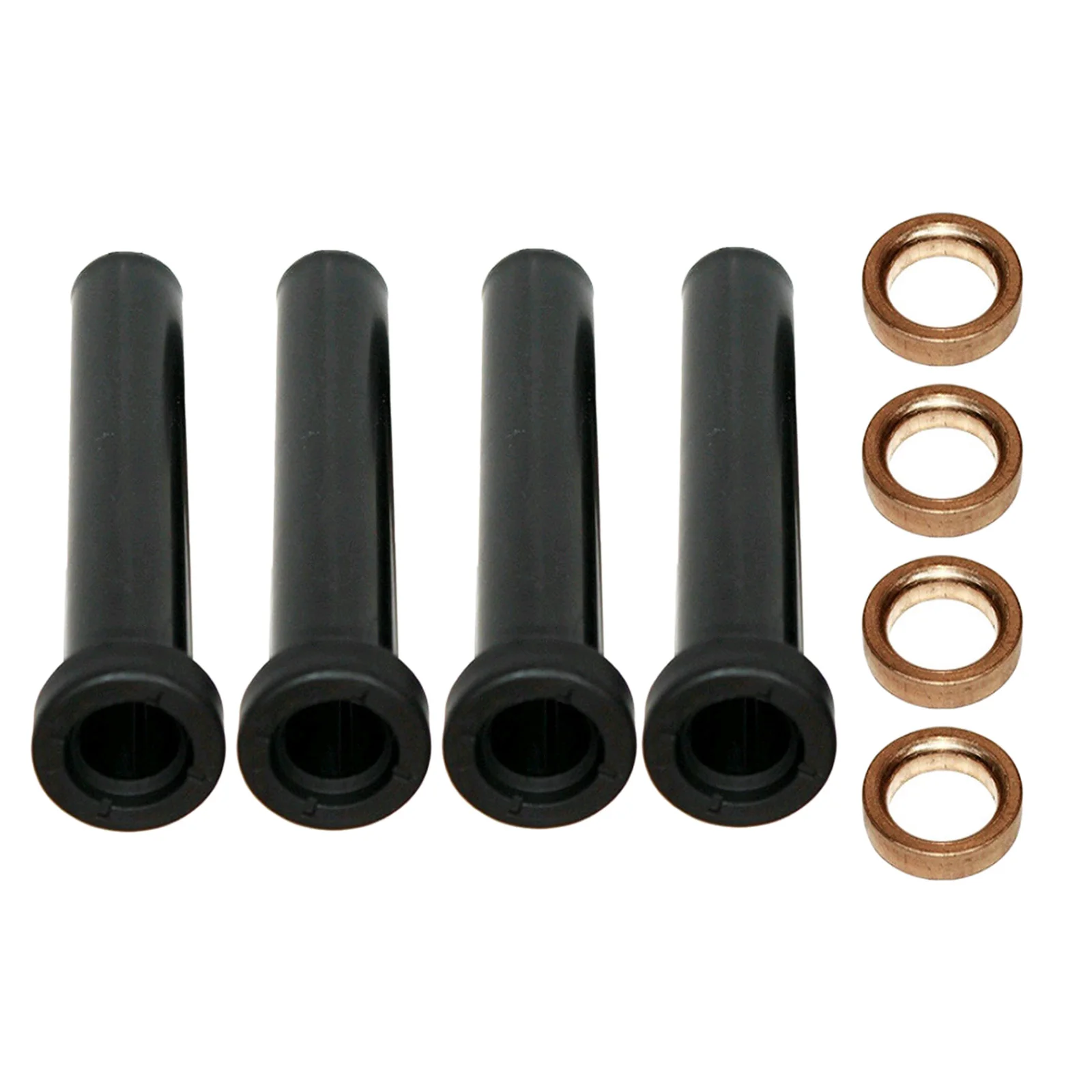 

4 Pieces Front A-Arm Long Bushings with Spacers for Polaris Sportsman 500 4x4 1996 1997 1998 1999 2000