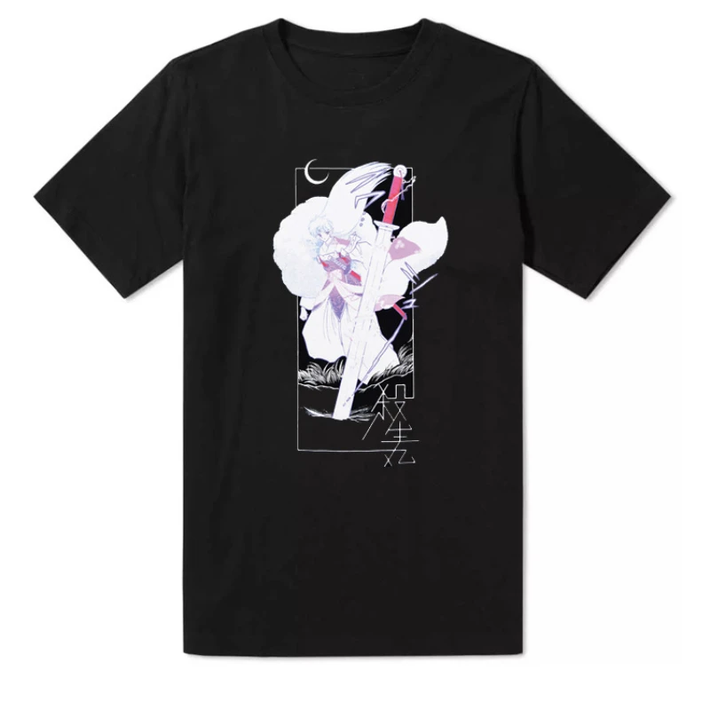 

Anime Peripheral Inuyasha Short Sleeve T-shirt Summer Japanese Anime New Men's and Women's Short Sleeve Top