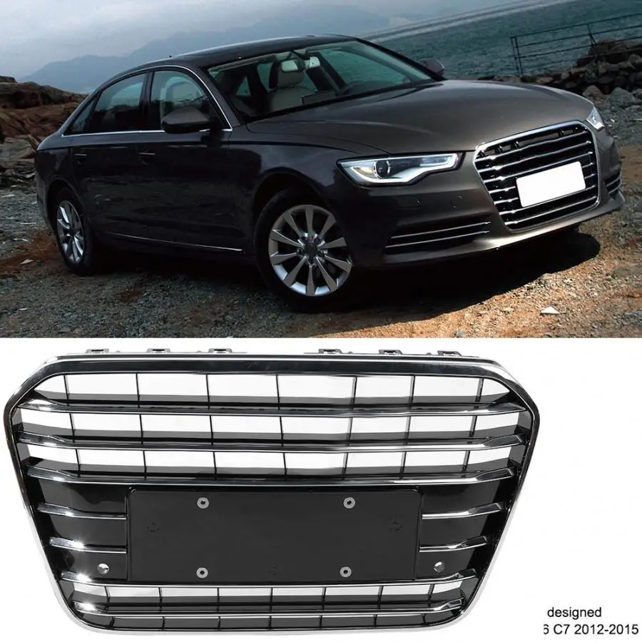 1 шт. автомобильный передний бампер решетка для Audi A6 C7 2012 2013 абсолютно ABS авто аксессуары
