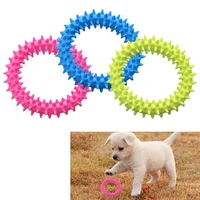 dog bite ring toy dog soft rubber molar toy pet bite cleaning teeth toy increase pet health