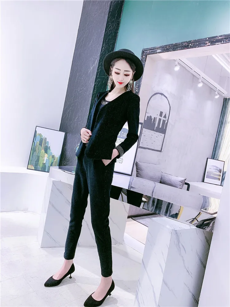 

2021 summer new women's casual ice silk short sleeve solid color loose and fashionable wide leg pants c04