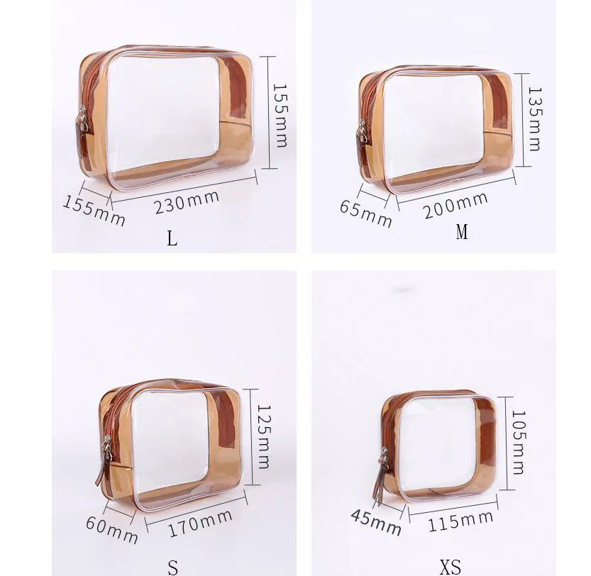 ETya Женская дорожная прозрачная косметичка органайзер прозрачные косметички из