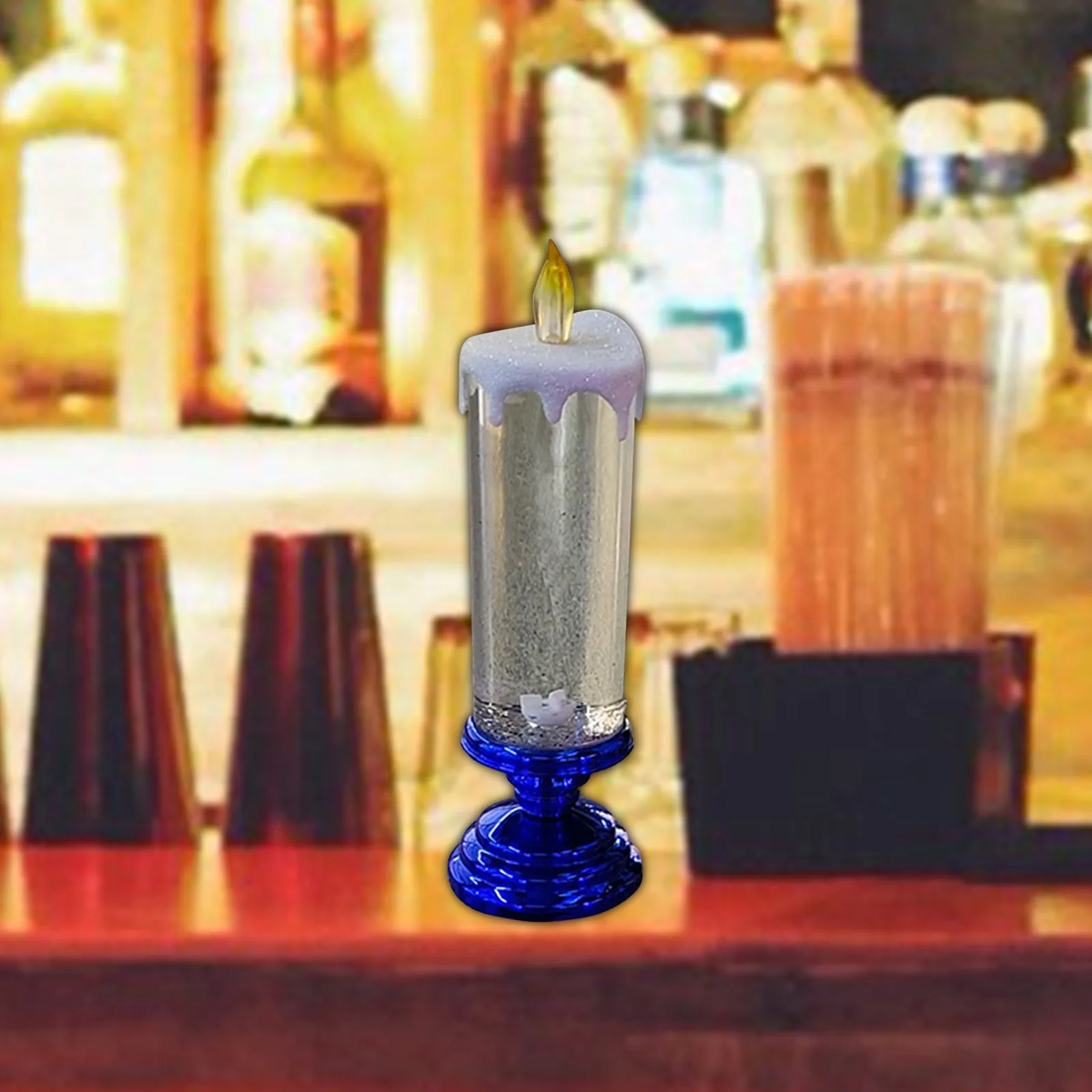 300 мл вращающаяся меняющая цвет блестящая светодиодная романтическая пламенная