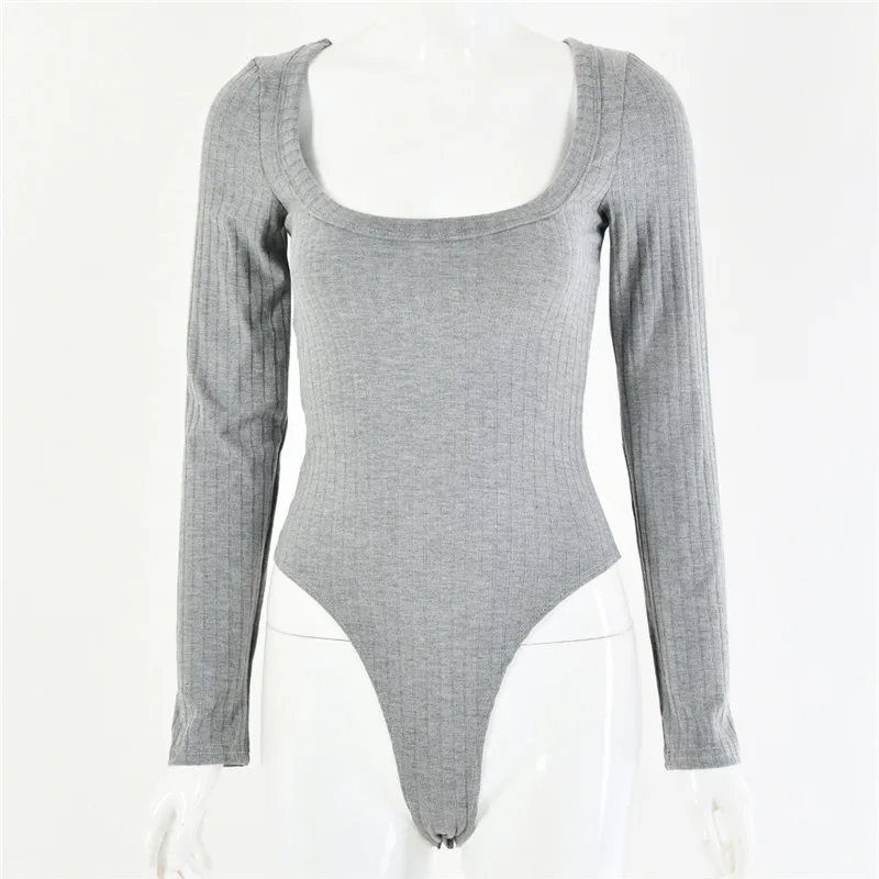 Женский комбинезон с длинным рукавом Ahagaha облегающий повседневный круглым