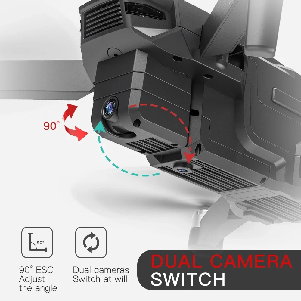 GPS Дрон 4K HD Двойная камера 5Gwifi FPV складной самолет бесщеточный двигатель 25 мин 1 5