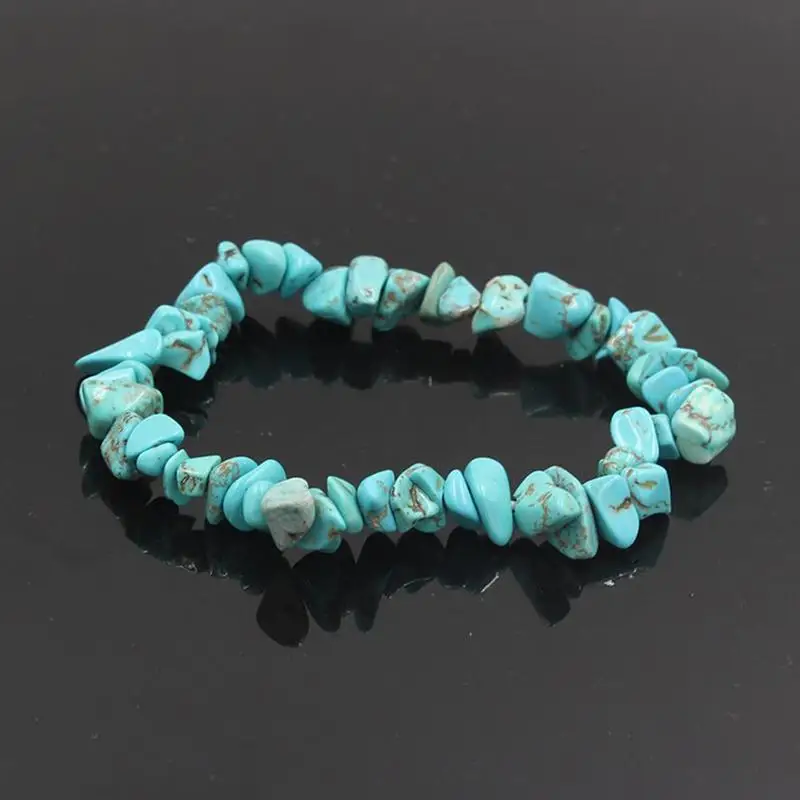 Feng Shui bracelets Crystal Bracelet Stretch Strand Healing Chakra Chips Quartz Crushed Women Q5G4 | Украшения и аксессуары
