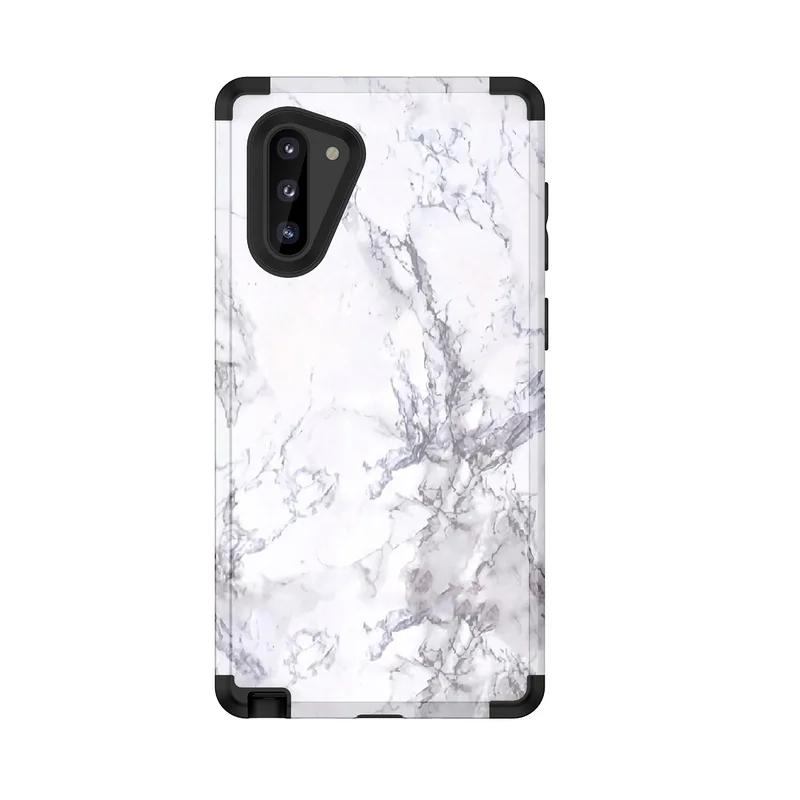 Ударопрочный мраморный чехол для samsung Galaxy Note 10 9 S9 S10 Plus S10+ Гибридный чехол 3 в 1 прочный защитный чехол для телефона