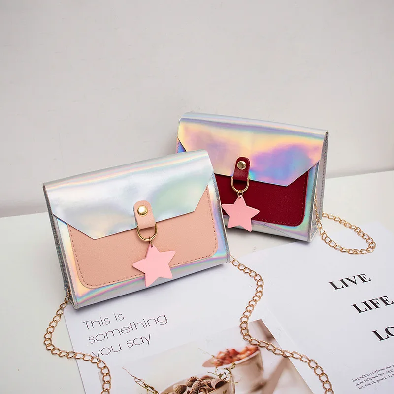 Женская сумка-мессенджер из искусственной кожи с лазерной подвеской | Багаж и