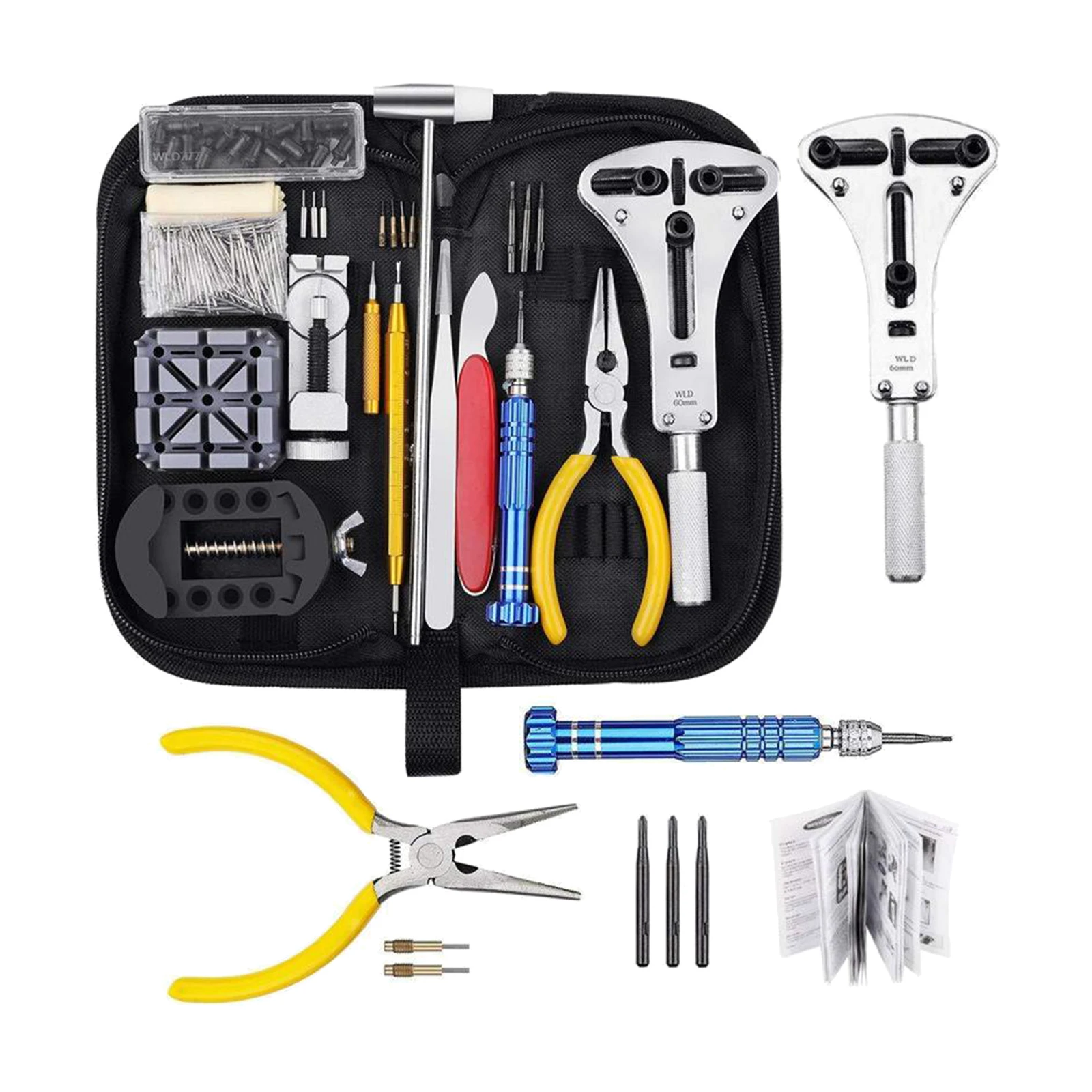 

168x Watch Back Opener Repair Tool Kit Band Pin Strap Link Remover Hand Tool