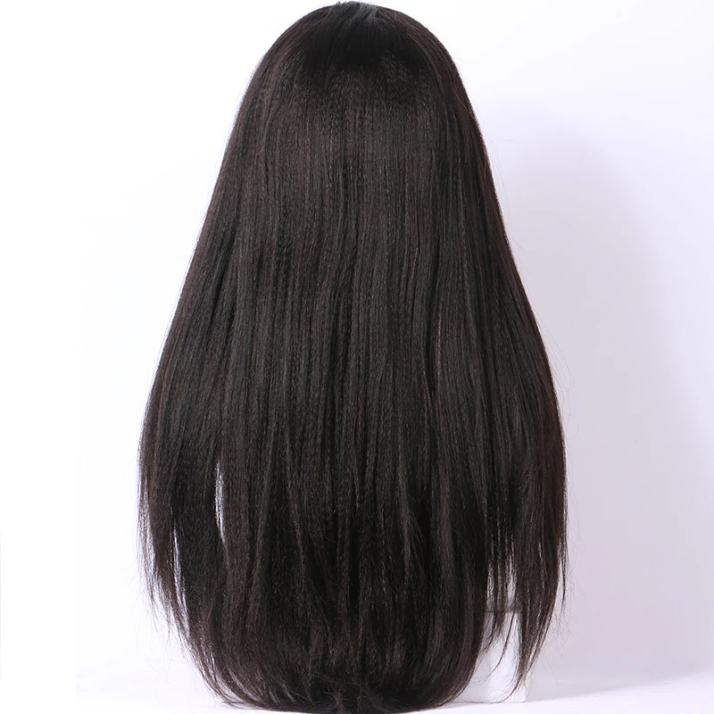 LUFFYHAIR 250% плотность Волосы remy светильник яки прямые волосы 13x6 Синтетические волосы на кружеве парик бразильский предварительно собранные человеческие волосы для волос волосяного покрова