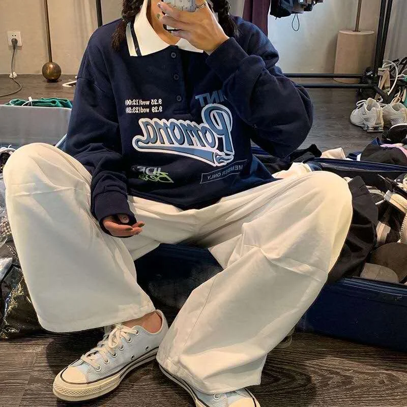 

Женская толстовка с длинным рукавом, свободная Розовая Толстовка большого размера с буквенным принтом в Корейском стиле, осень 2021