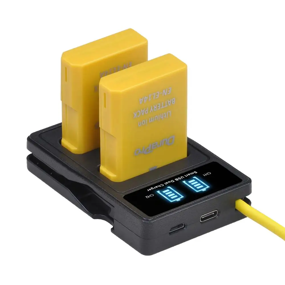 

4x 1350mAH EN-EL14a EN-EL14 EL14 Battery + LCD USB Charger for Nikon D5600,D5500,D5300,D5200,D5100,D3200,D3300,P7800,P7700,P7100