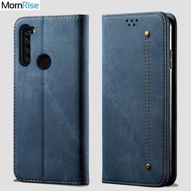 Чехол-Кошелек для Xiaomi Redmi Note 8T 8 Pro, Магнитный чехол-книжка, откидная крышка для Redmi 8, джинсовые кожаные сумки, подставка, держатель для карт