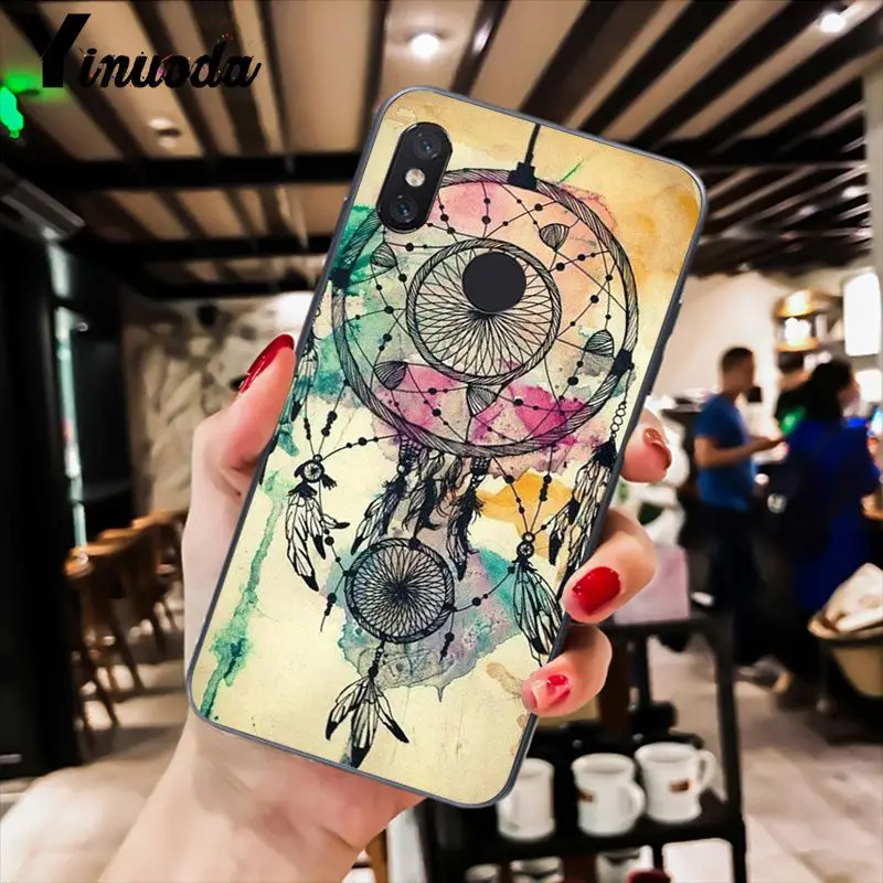 Yinuoda Ловец снов фиолетовый чехол для телефона Xiaomi Redm4X 6A 5A 7A Redmi5 5Plus Note8 8Pro 7 mi A1 A2Lite |