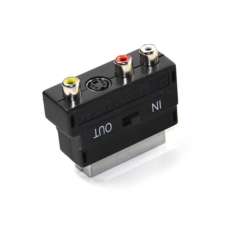 Кабель SCART 21Pin к 3RCA S Video конвертер для PS4 wii DVD RGB Scart К композитному AV ТВ аудио