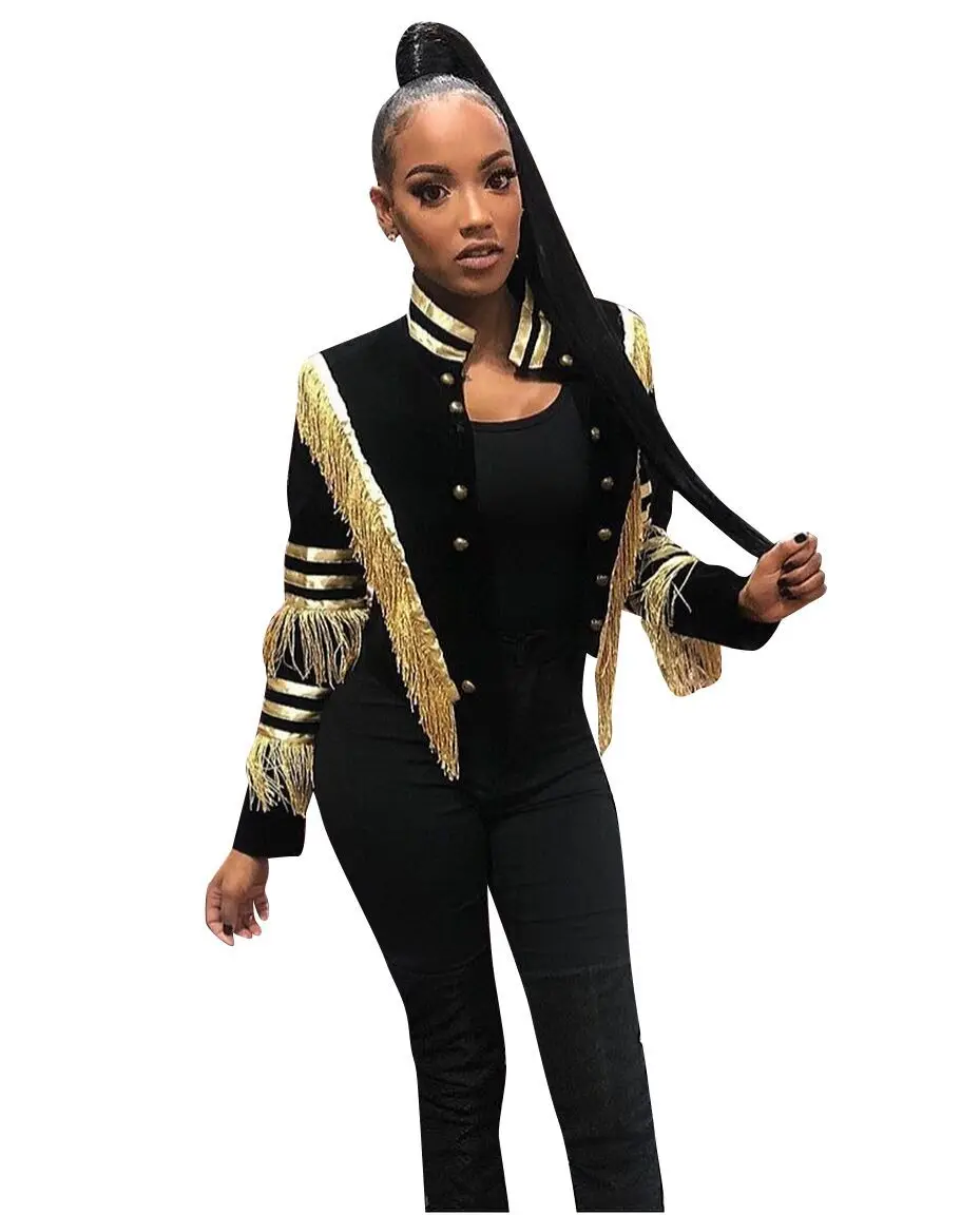 Женская куртка с длинным рукавом в стиле милитари|Женские куртки| |