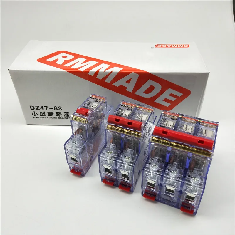 AC220V 400V DZ47 63 6A 10A 16A 20A 25A 32A 40A 50A 63A Мини автомат защити цепи вырез миниатюрная