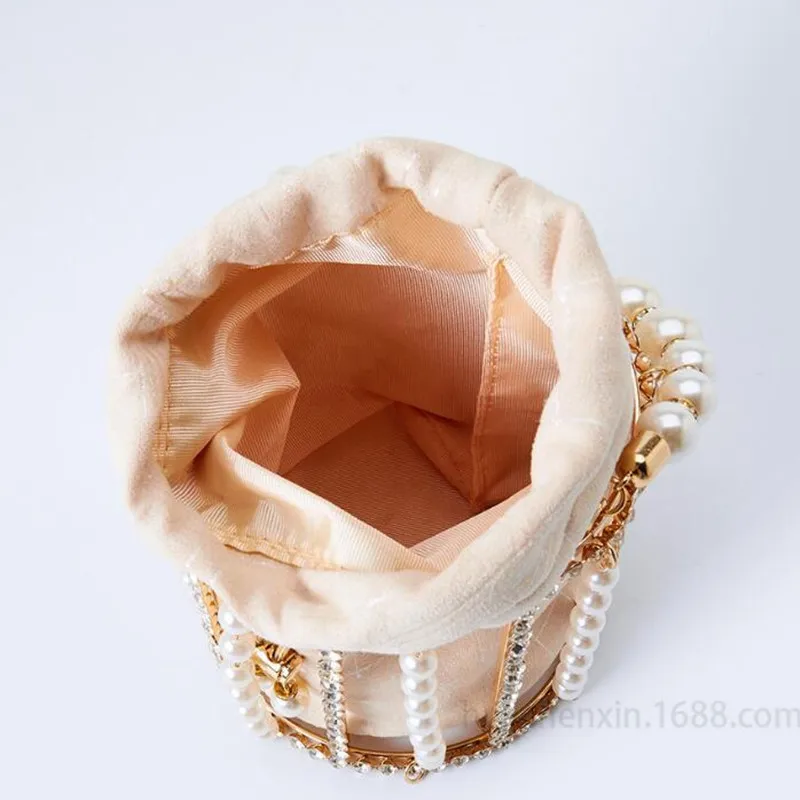 Женские Стразы вечерняя жемчужная Сумка-тоут ручная работа Роскошные Алмазные