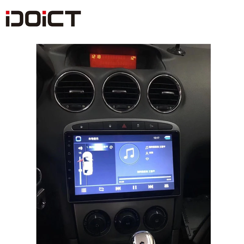 Автомобильный DVD плеер IDOICT Android 9 1 GPS навигатор для Peugeot 408 308 308SW RCZ аудио Радио