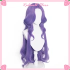 Парик для косплея LOL Syndra, Увядшая роза, герой, длиной 100 см, фиолетовые волнистые, средняя часть, термостойкие синтетические волосы для женщин, ролевые игры