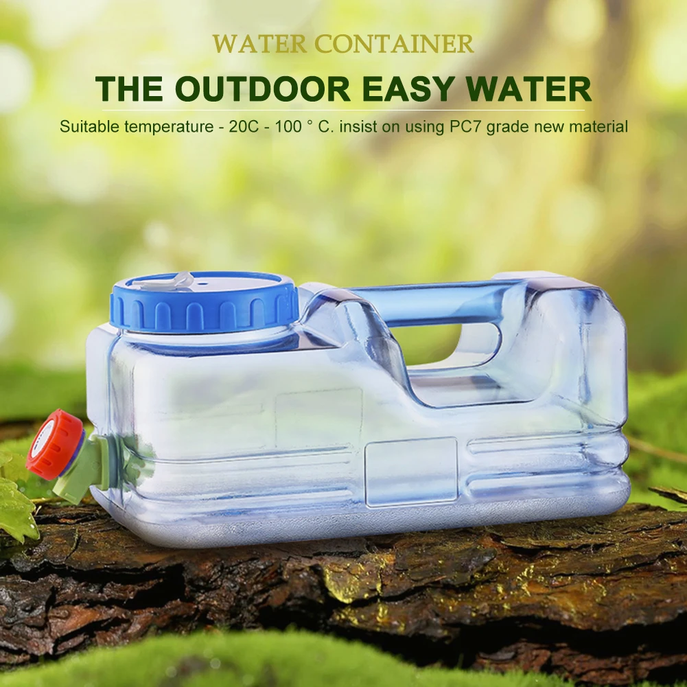 

10L Capacity Hiking Picnic Camping Water Tank Outdoor Water Bucket Portable Cube Water Tank Container with Faucet