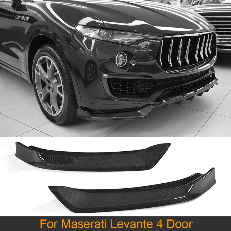Автомобильный передний бампер из углеродного волокна спойлер для Maserati Levante 4 Door