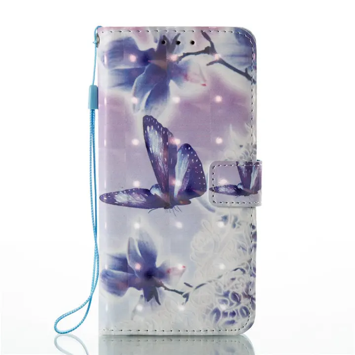 Butterflies Flowers DEEVOLPO милый кожаный чехол для huawei P9 P8 Lite P9Lite чехол Красивая Мандала колокольчики кошелек откидная крышка сумка DP03E - Цвет: Butterflies Flowers