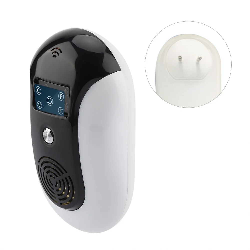 

Household Electronic Ultrasonic Optical Pest Repeller Mouse Mosquitoes Control (Black EU/US Plug)
