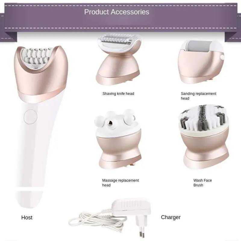 5 в 1 перезаряжаемая электробритва для женщин эпилятор бритья удаление волос