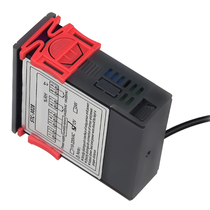 

Stc-3028 Digital Temperature Humidity Meter 110-220V 10A Thermostat Dual Display Thermometer Hygrometer Controller Adjustable 0~