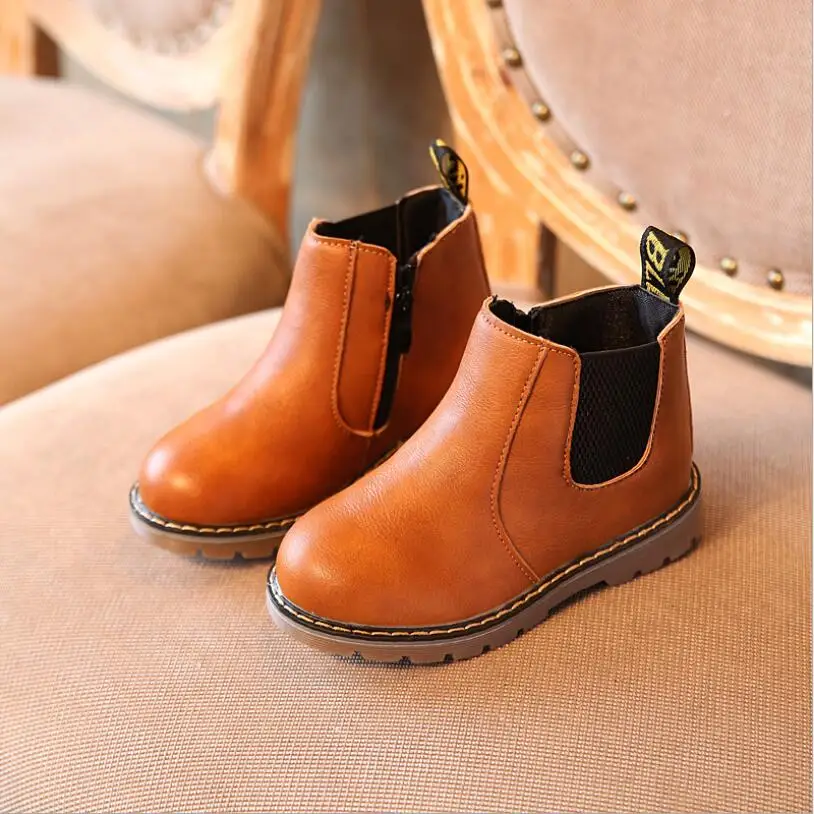 Осень зима Лидер продаж мальчиков ботинки martin новый модный бренд для детей