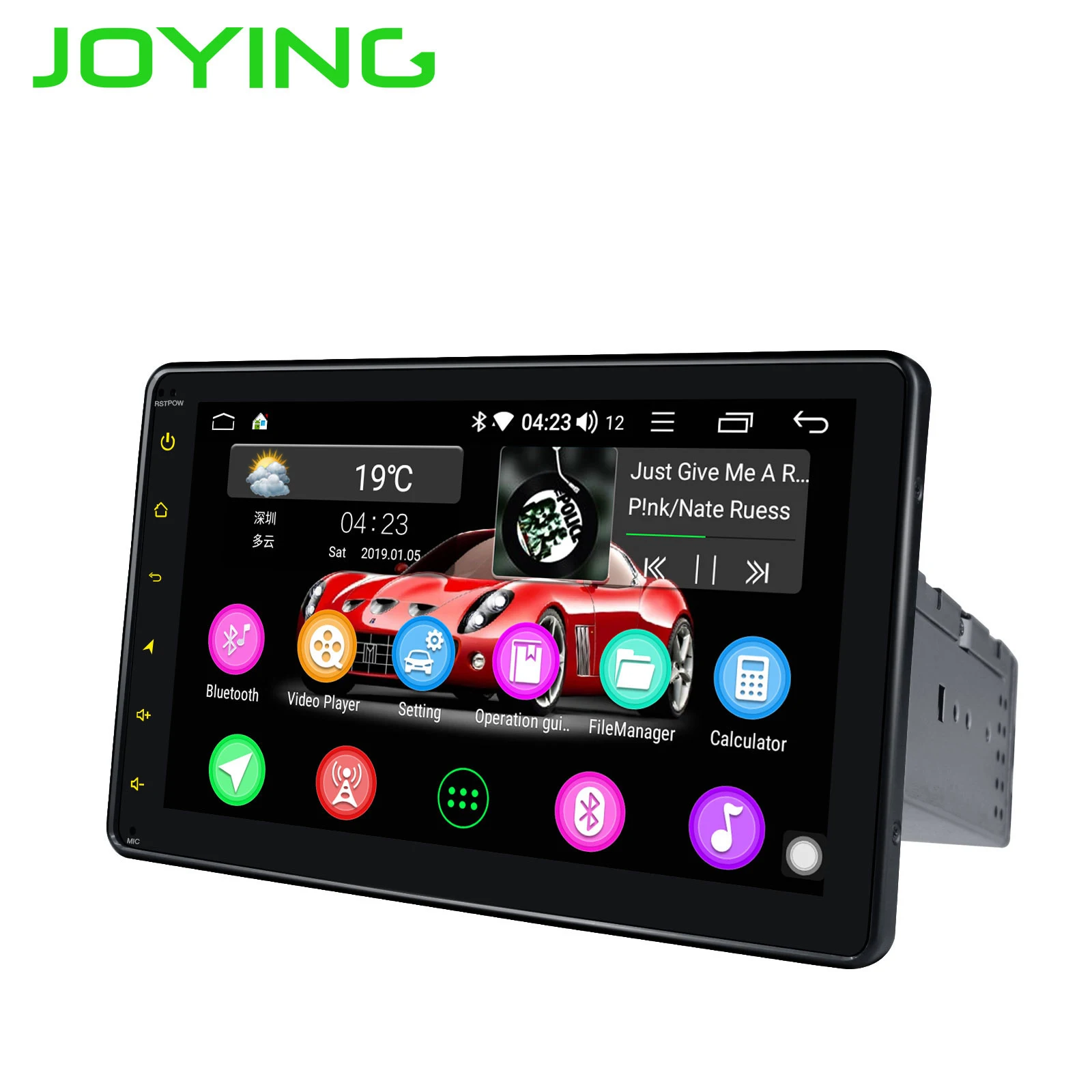 Радуясь " gps навигация 1024*600 головное устройство один Din Универсальный Android 8,1 Intel Восьмиядерный автомобильный стерео радио мультимедийный плеер