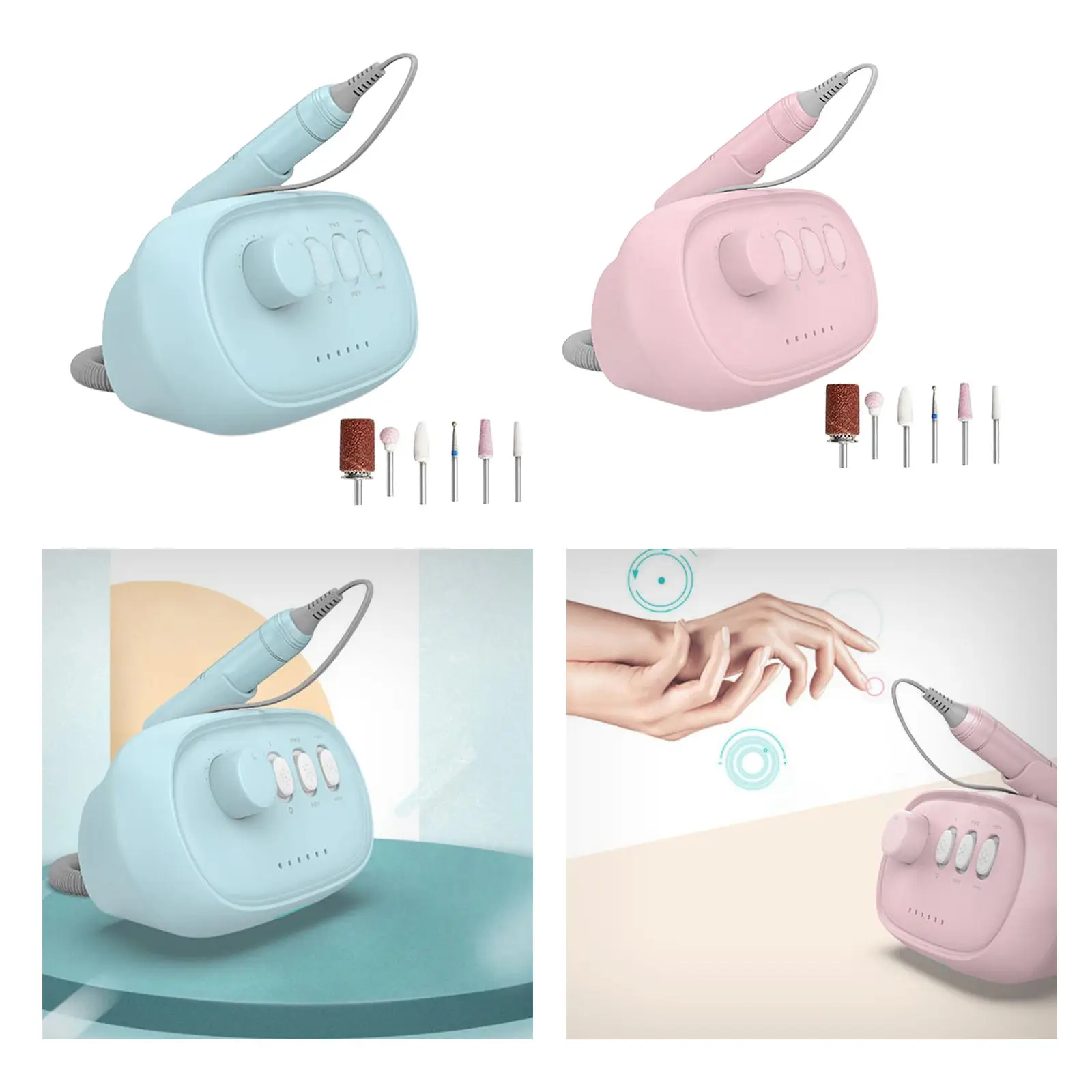 

Multi-function Rechargeable Portable Electric Nail Drill Machine Manicure Pedicure Set Nail Tools Set Nail Equipment