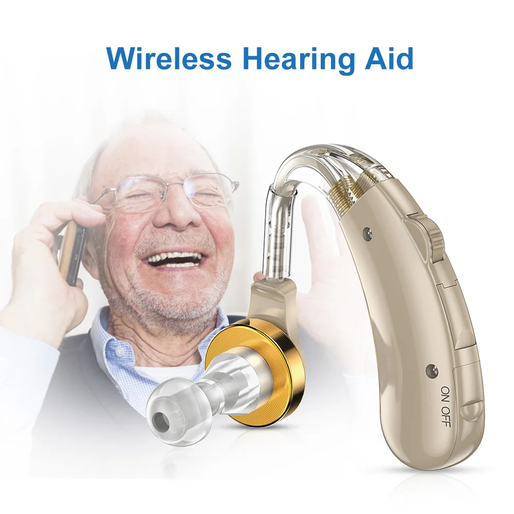 Слуховой аппарат BTE с усилителем звука цифровой слуховой беспроводной