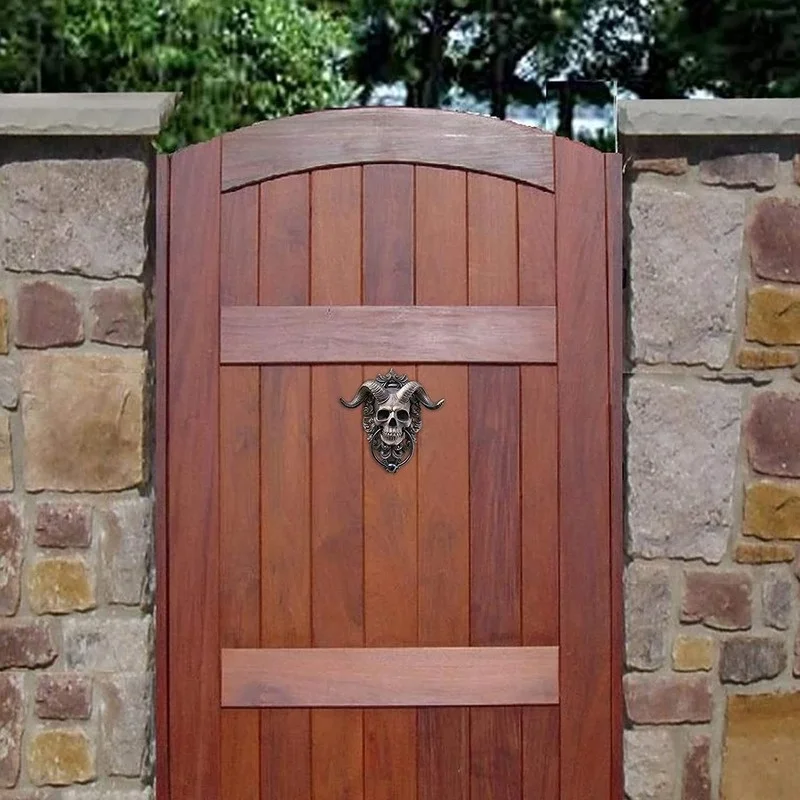 Подвесной дверной замок с черепом из рогатых богов от Alimao Настенный декор в