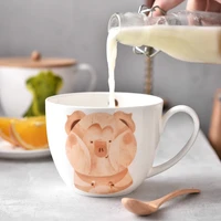 cute cartoon animals ceramics mugs coffee mug milk tea office cups drinkware the best birthday gift for friends