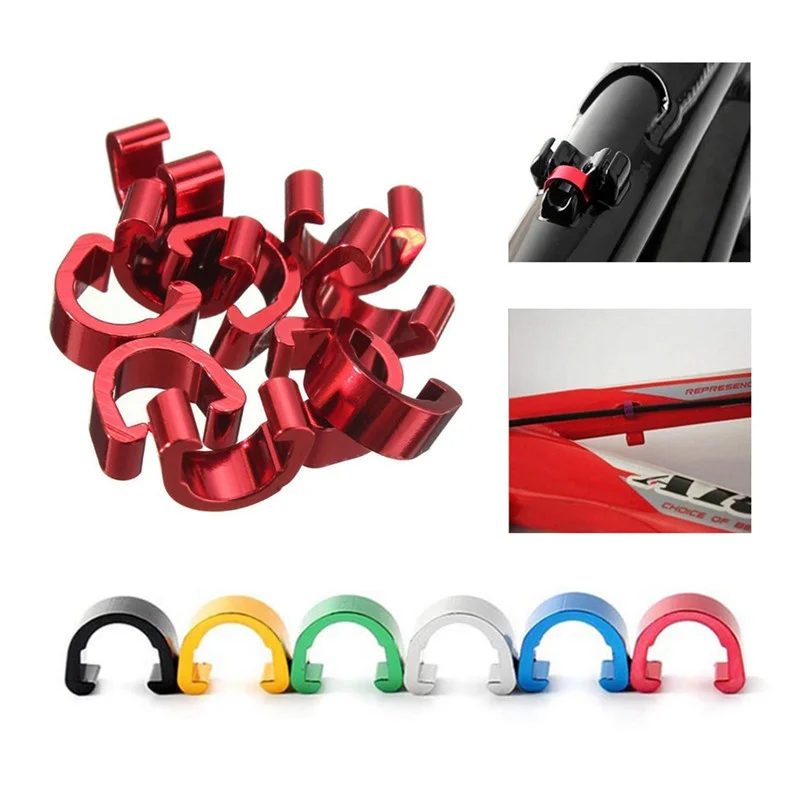 10 шт./компл. Пряжка из алюминиевого сплава для велосипеда типа C горного и