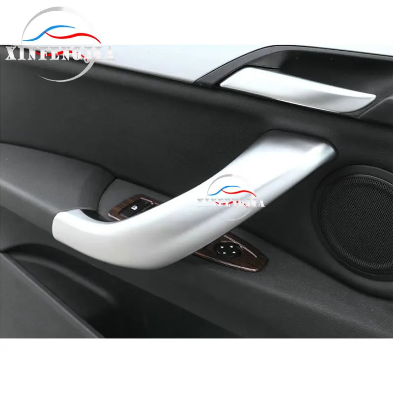 

For BMW X1 X2 F47 F48 16-19 4* ABS Chrome Interior Door Handles Panel Cover Trim
