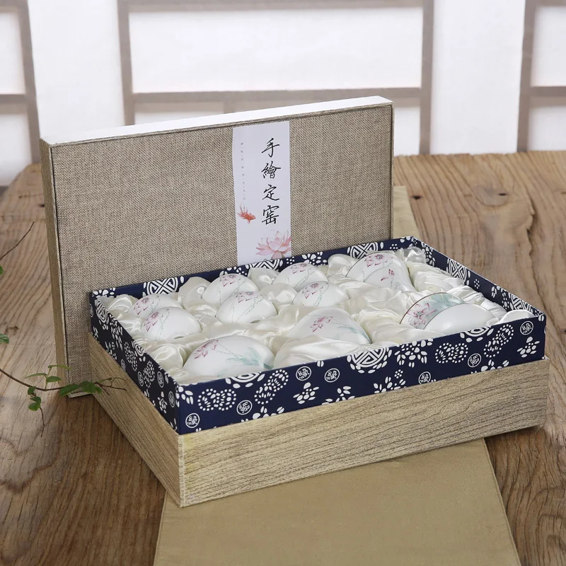 

Teaware Drinkware Tea Set Ceramic Kung Fu Ding Kiln Complete Bowl Teapot Cup Can