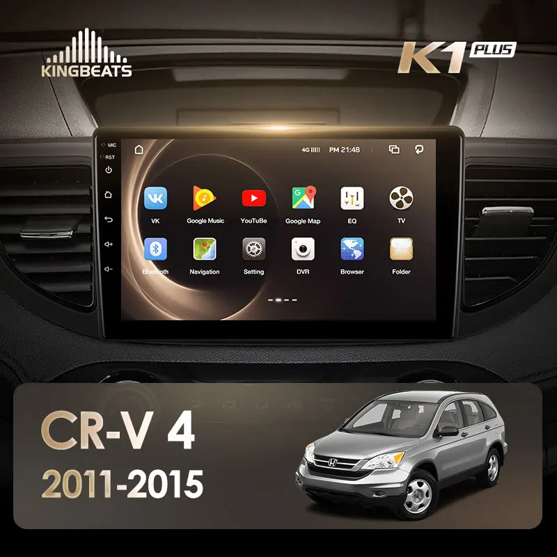 KingBeats штатное головное устройство for Honda CRV CR-V 4 RM RE 2011 2012 2013 GPS Android 8.1 автомагнитола на андроид магнитола для Хонда ЦРВ ЦР-В 4 автомобильная мультимедиа Octa Core 8 core*1.8G DDR4 2G ROM