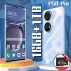 Смартфон глобальная версия 7,3 дюйма P50 PRO, 16 ГБ + 1 ТБ, 6800 мАч, камера 64 мп, разблокированные мобильные телефоны, сотовые телефоны