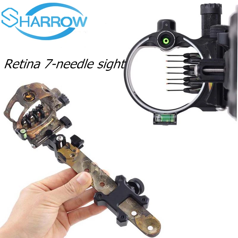 Блочный лук 7 Pin (0 019) стрельба из лука микро регулируемый оптического волокна